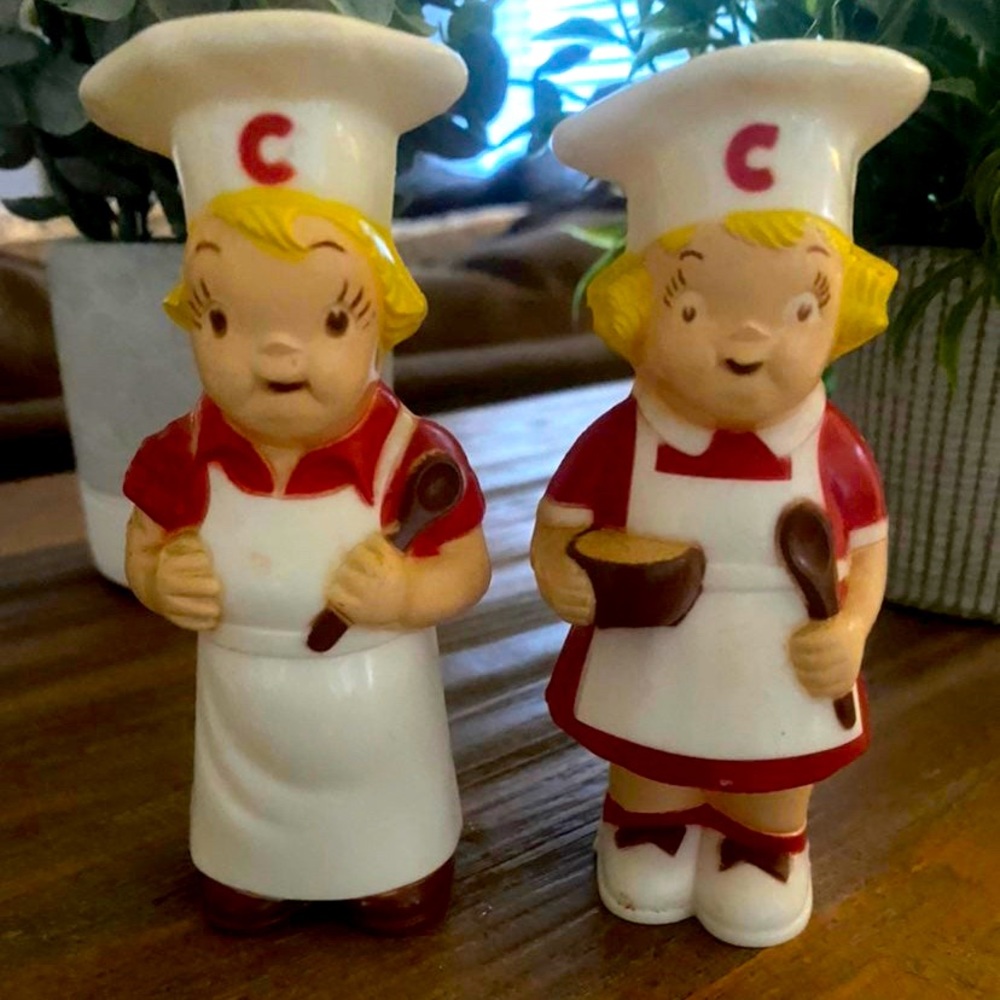 Campbell soup salt and pepper shakers